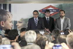Inauguració del perllongament dels FGC a Sabadell 